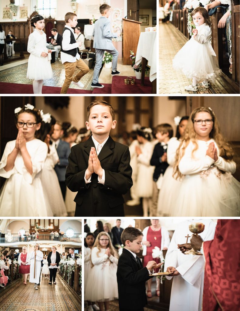 Photo first communion ceremony global view